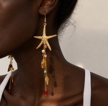 Load image into Gallery viewer, Starfish Drop Earrings