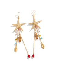Load image into Gallery viewer, Starfish Drop Earrings