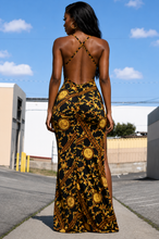 Load image into Gallery viewer, Golden Goddess Maxi Dress