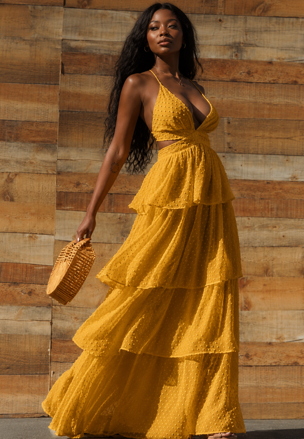 Sexy Mustard Maxi Dress – Flawless Pieces Boutique