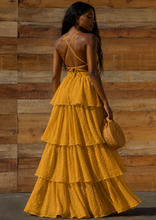 Load image into Gallery viewer, Sexy Mustard Maxi Dress