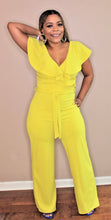 Load image into Gallery viewer, Classy Electric Lime Jumpsuit