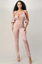 Load image into Gallery viewer, Sexy Satin Blush Jumpsuit