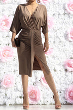 Load image into Gallery viewer, Elegant Mocha Dress