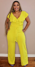 Load image into Gallery viewer, Classy Electric Lime Jumpsuit