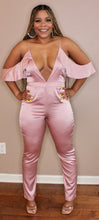 Load image into Gallery viewer, Sexy Satin Blush Jumpsuit