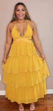 Load image into Gallery viewer, Sexy Mustard Maxi Dress