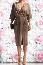 Load image into Gallery viewer, Elegant Mocha Dress